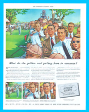 1939 golf ARROW SHIRTS vintage art PRINT AD fashion style golfing gallery picture