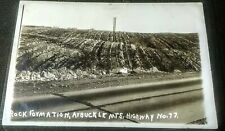 Hwy77 Oklahoma Rock Formation Arbuckle Mts  RPPC Photo Post Card picture