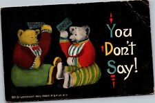 Postcard Towe M&N Dressed teddy bears - You Don't Say picture