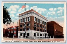 St Paul Minnesota MN Postcard Amherst Wilder Charity Building Exterior View 1919 picture