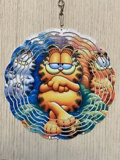 Garfield Inspired Wind Spinner, 8 Inches, Metal picture