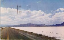 Bonneville Salt Flats UT Utah c1952 Vintage Postcard H21 picture