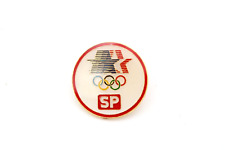 Southern Pacific Olympic Sponsor Pin SP 1984 84 Los Angeles Stars Rings Red Rim picture
