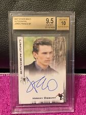 2007 SPIDER-MAN 3 JAMES FRANCO as HARRY OSBORN ON CARD AUTO AUTOGRAPH SP BGS 9.5 picture