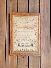Antique Dated 1847 Needlework Sampler by Isabella Varty VERY NICE  picture