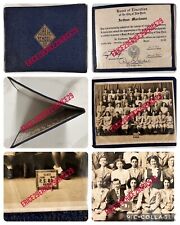 Vintage WWII June 1945 P.S. 80 Bronx New York City Diploma & Class Photograph picture