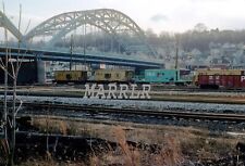 RR Print-PITTSBURGH & LAKE ERIE P&LE Cabooses at McKees Rocks Pa  4/6/1992 picture