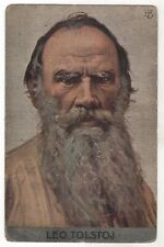 1900s Antique Postcard LEO TOLSTOY Writers Russian Old Empire Russia pre 1917 picture