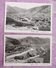 1926 Idaho Springs Colorado RPPC Real Photo Postcards LOT OF 2 Frank Duca Aerial picture