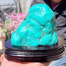 3.53LB Large Blue Green Turquoise Green Crystal Gemstone Specimen Base picture