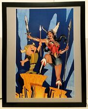 Wonder Woman & Elmer Fudd by Terry Dodson 11x14 FRAMED DC Comics Art Print Poste picture