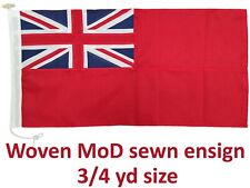 Red ensign traditionally sewn MoD approved flag marine premium grade wove 0.75yd picture