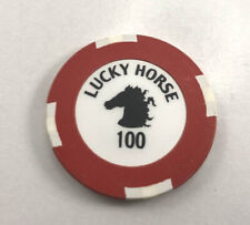Vintage LUCKY HORSE 100 Casino Gaming Casino Chip picture