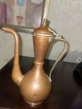 Antique Imperial Russian hammered Copper COFFEE POT 9