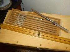 ANTIQUE TOOLS  SEL OF PATTERN MAKERS STRAIGHT FINE DETAIL GOUGES  VERY UNCOMMON picture