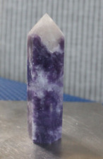 LEPIDOLITE WITH SMOKEY QUARTZ POINT 3.07 INCHES TALL/ 62.2 GRAMS picture
