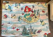 Vintage 90s Disney The Little Mermaid Twin Flat Sheet Ariel picture