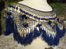 19th Century Haute Couture Antique Beaded Silk Fringe Antique Silk Trim  picture