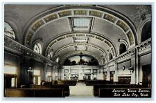 c1910's Interior Union Station Salt Lake City Utah UT Unposted Vintage Postcard picture