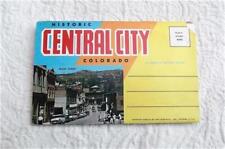 VINTAGE 1962 POSTCARD BOOK HISTORIC CENTRAL CITY COLORADO SOUVENIR PHOTO FOLDER picture
