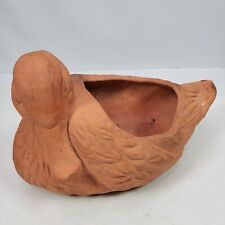 Vintage Duck Red Clay Ceramic Planter 8x5x8 Inch Thomas Ceramics picture