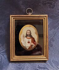 Jesus Sacred Heart Print Stand Up Framed picture