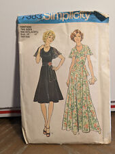 Vintage Factory Folded 1976 Plus Size 22.5 24.5 Dress Pattern Bust 45 Complete picture
