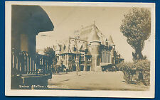 Union railroad depot station Quebec City Ontario Canada Real Photo Postcard RPPC picture