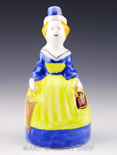 Henriot Quimper France Figurine F1330 HANDPAINTED LADY WOMAN WITH UMBRELLA BELL picture