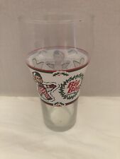 Glass: Vintage Big Boy Restaurants Snow Angel xmas christmas Drinking used picture