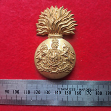 Royal Scots Fusiliers Cap Glengarry Badge Queens Crown QC - British picture