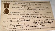 Rare Antique American Honorable Discharge Woman's Relief Corps NH Maggie Read picture