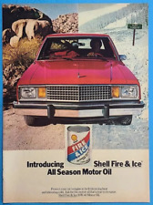 1979 Shell Fire & Ice All Season Motor Oil Vtg 1970's Magazine Print Ad picture