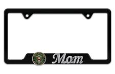 3D ARMY MOM EMBLEM BLACK METAL LICENSE PLATE FRAME USA MADE picture