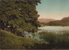 England. Lake District. Rydal Water III.   Vintage Photochrome by P.Z, Photoch picture