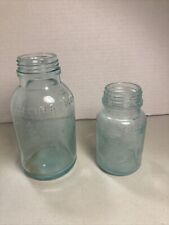 2 Aqua MELLIN'S Food Co. Jars Infants Large Baby Food Boston US Large & Small picture