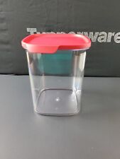 Tupperware Ultra Clear Elegant Square Container with Red Seal Lid 15.5 Cup picture
