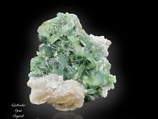 Aesthetic Green Color Tourmaline Cluster Have Albaite &Combined With Lepidolite picture