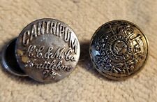 Vintage metal Military Uniform Button CANTRIPUM brattleboro + FIFTH ROYAL IRISH picture