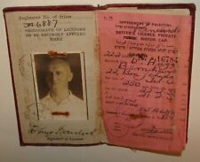 Jewish Hebrew Palestine Israel Driver License Licence Car Certificate 1930s picture