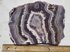 1621  AMETHYST LACE SLAB,  MEXICO.  BEAUTIFUL.  EX CLOSED OLD TIME ROCK SHOP picture