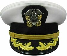 USA Navy Cap - COMMANDER ADMIRAL RANK WHITE HAT CAP in all sizes picture
