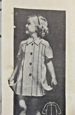 1930s Vintage ANNE ADAMS Sewing Pattern 2534 Toddler Dress Unusual Sleeve Size 4 picture