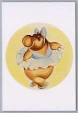 Dance Of The Hours Hippo Ballerina - Art Of Disney Collection Postcard picture