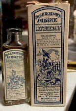 Full Antique Dr. G.H.Tichenor's Antiseptic Refrigerant Bottle With Original Box picture