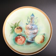 Vintage NORLEANS Signed Fruit & Vase Plate 8” Hand Painted Japan picture