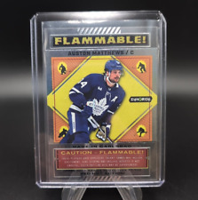 2023-24 Upper Deck Synergy Auston Matthews Flammable FL-12 SSP Clear Acetate picture