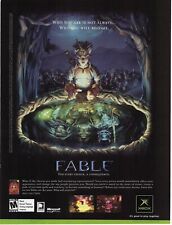 2004 Fable RPG Video Game Lionhead Studios Microsoft Xbox Retro Print Ad/Poster picture