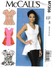 McCall's Pattern M7356  Misses Elegant Top 6-14, FF picture