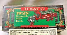 1925 Red Texaco Kenworth Stake Truck Locking Bank with Key picture